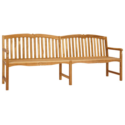 Ręcznie rzeźbiona ławka z motywem muszli 228 x 61 x 94,5 cm