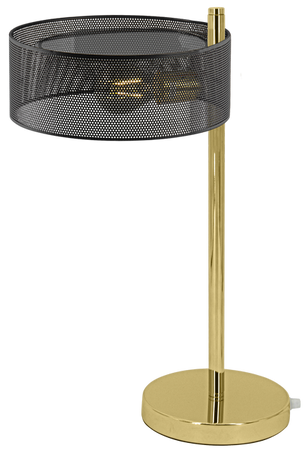 Nowoczesna lampa stołowa led kryształ ANTILA złoty, czarny