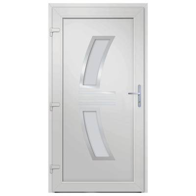 Drzwi wejściowe, białe, 108x208 cm, PVC vidaXL