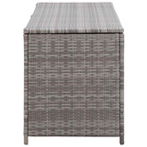 Skrzynia ogrodowa, szara, 150 x 50 x 60 cm, rattan PE