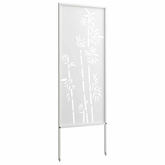 Ekran zapewniający prywatność w ogrodzie Biały 50 x 140 cm
