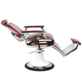 Gabbiano fotel barberski Moto Style bordowy 114959