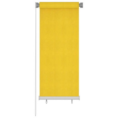 vidaXL Roleta zewnętrzna, 60x140 cm, żółta, HDPE