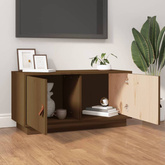 vidaXL Szafka pod TV, miodowy brąz, 80x34x40 cm, lite drewno sosnowe