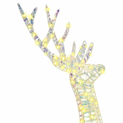 3D Renifer 140 LED Ciepła biel 128 cm PET