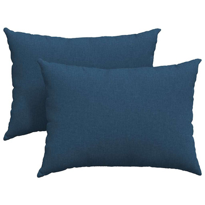 Poduszki na sofę 2 pcs Niebieski 70 x 50 cm tkanina