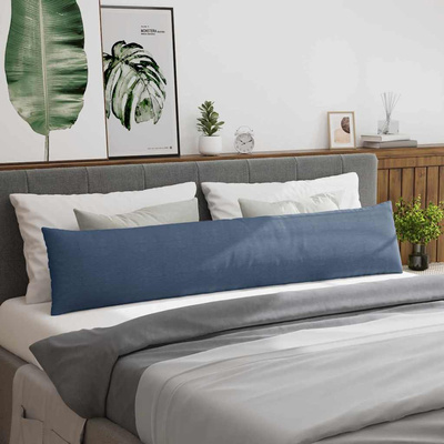 Poduszki na sofę 2 pcs Niebieski 200 x 40 cm Tkanina sztruksowa