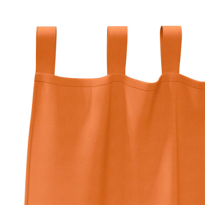 Firany blackout z kółkami 2 pcs Jasnopomarańczowy 175 x 140 cm
