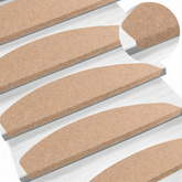 Samoprzylepne maty na schody 15 pcs Beżowy 80 x 28 x 3,5 cm