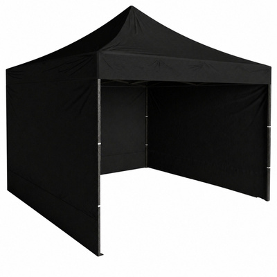 Namiot Ogrodowy Ekspresowy Pawilon Handlowy Cateringowy Czarny 3x3M