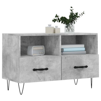 vidaXL Szafka pod TV, szarość betonu, 80x36x50 cm wariant 7