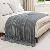 Koce narzutowe 6 pcs Ciemnoszary 200 x 150 cm Polar