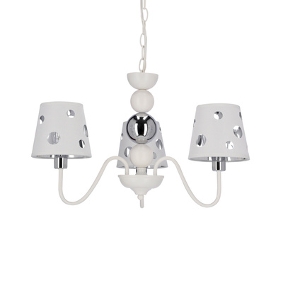 Żyrandol biały lampa wisząca 3xE14 Batley Ledea 50203109