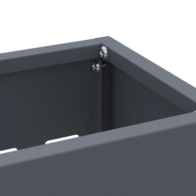 Stojak na Parasol Deszczowy antracytowy 28 x 12 x 41 cm Stal