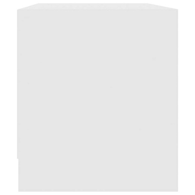 vidaXL Szafka pod TV, wysoki połysk, biała, 90x35x40 cm