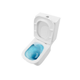 Kompakt wc, qfs, clarity kwadratowy, biały z deską wolnoopad. CE-86-001-I Invena