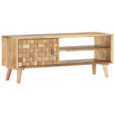 vidaXL Szafka pod TV, 100 x 35 x 40 cm, lite drewno akacjowe