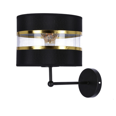 Andy lampa kinkiet czarny 1X40W E27 abażur 21-06134
