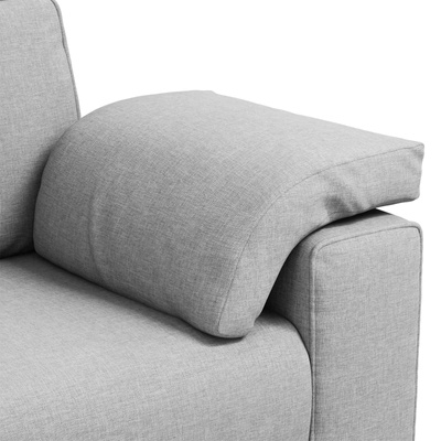 Sofa dwuosobowa Szary chmur 180 cm tkanina