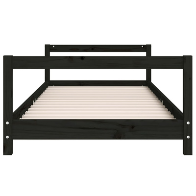 vidaXL Rama łóżka, czarna, 90x200 cm, lite drewno sosnowe model standard