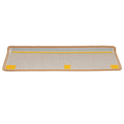 Maty na schody 10 szt. 65x21x4 cm Beżowe, prostokątne krawędzie
