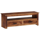 vidaXL Szafka pod TV, 118x30x40 cm, lite drewno sheesham