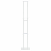 Stoiska na targi Biały 30 x 23,5 x 210 cm Stal
