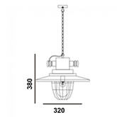 Lampa wisząca w stylu industrialnym metalow czarna E27