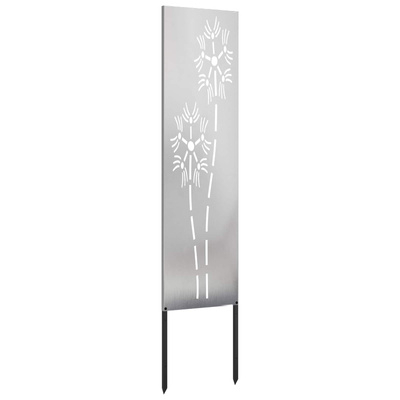 Ekran zapewniający prywatność w ogrodzie Srebrny 32 x 140 cm