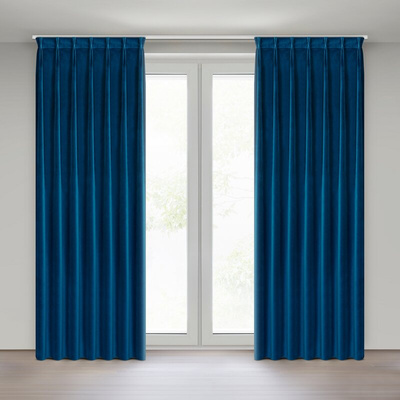 Zasłona Melanie granatowa 80x270