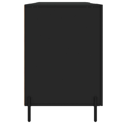 vidaXL Biurko, czarne, 140x50x75 cm, materiał drewnopochodny
