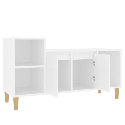 vidaXL Szafka pod TV, biała, 100x35x55 cm, materiał drewnopochodny model standard
