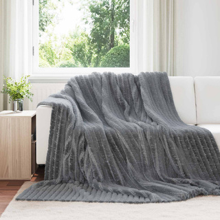 Koce narzutowe 6 pcs Ciemnoszary 240 x 220 cm Polar