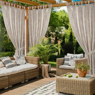 Zasłona Garden pudrowa 155x240