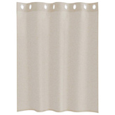 Firany Voile z zasłonami 2 pcs piaskowy 140 x 140 cm Poliester