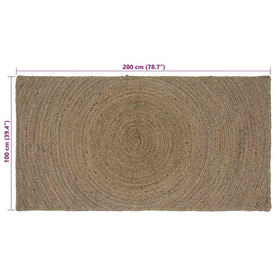 Dywany pokojowe Szary 100 x 200 cm Juta