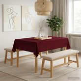 Obrus stołowy Prostokątny Czerwone wino 110 x 140 cm Poliester