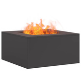 Kominek Czarny 60 x 60 x 30 cm Stal