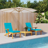 vidaXL Poduszki na leżaki, 2 szt., turkusowe, tkanina Oxford