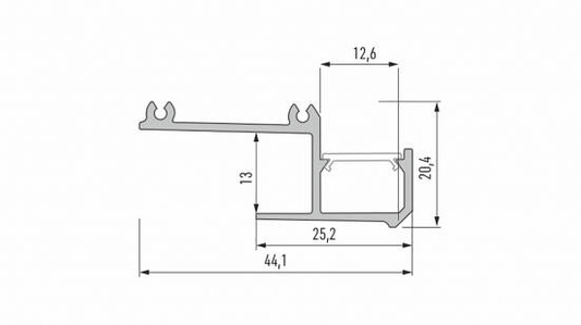 Profil LED LUMINES typ IPA12 biały lakierowany 2,02 m