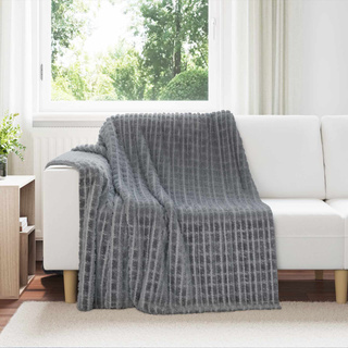 Koce narzutowe 6 pcs Ciemnoszary 200 x 150 cm Polar