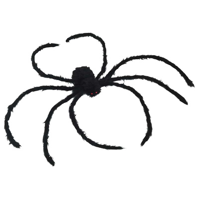 Dekoracja Pająka na Halloween 3 pcs Czarny 150 cm
