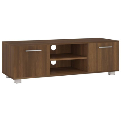 vidaXL Szafka pod TV, brązowy dąb, 110x40x35 cm