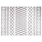 vidaXL Dywan z możliwością prania, 120x180 cm, czarno-biały