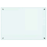 Panel ochronny do kuchni, biały, 70x50 cm, szkło hartowane
