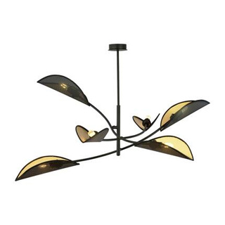 Lampa sufitowa  LOTUS 6 BLACK/GOLD