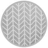 vidaXL Dywan na zewnątrz, szary, Ø200 cm, PP