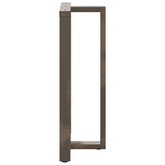 Nogi do stołu barowego w kształcie litery T 2 szt. Czarne 60x35x(110-111) cm Stal