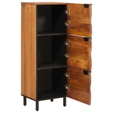 Highboard Wykończenie w kolorze brązowego akacji Drewno z mango