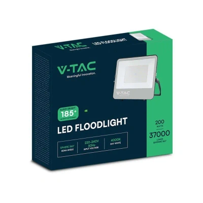 Naświetlacz V-TAC 200W 6500K 185lm/W 37000lm 5 lat gwarancji